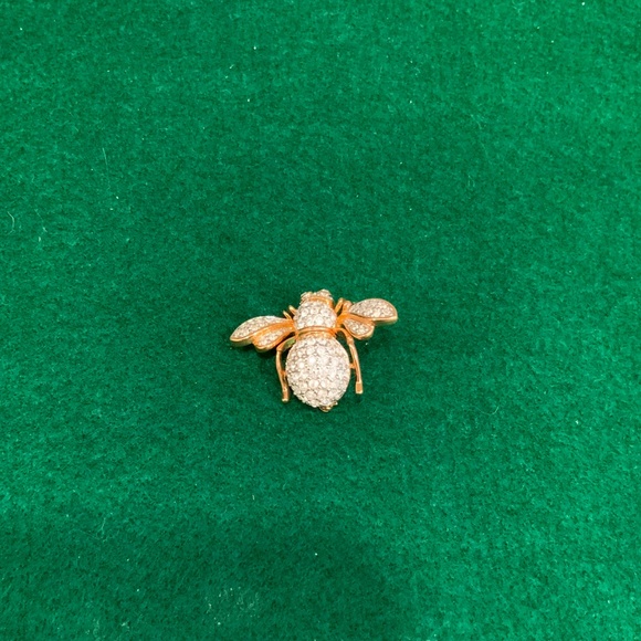 Vintage Joan Rivers Classic Crystal And Gold Tone Brooch / Pin - Picture 12 of 14